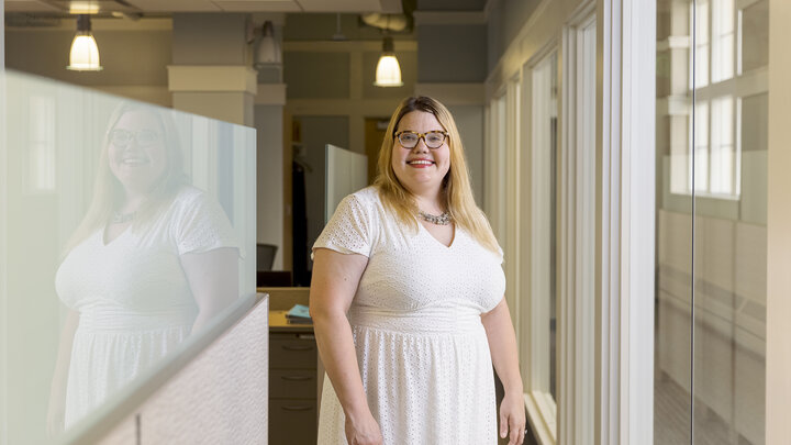 Katie Edwards is photographed
