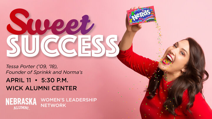 The Nebraska Women’s Leadership Network invites all alumnae and students to a special event with alumna Tessa Porter (’09, ’18) at the Wick Alumni Center on Tuesday, April 11 at 5:30 p.m. 