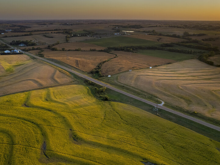 Aerial photo of farmland
